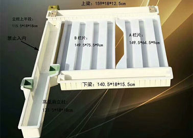 چین قالب های پانل نرده های بتنی مقاوم در برابر مواد ABS به راحتی طول عمر سرویس را آزاد می کند تامین کننده
